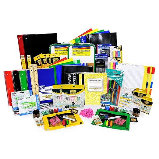 School Supply Boxes Mega Back to School Bundle | Case (2 Boxes) - 474 Pieces per Box Back to School Essentials | Includes ALL of Your Back to School Needs
