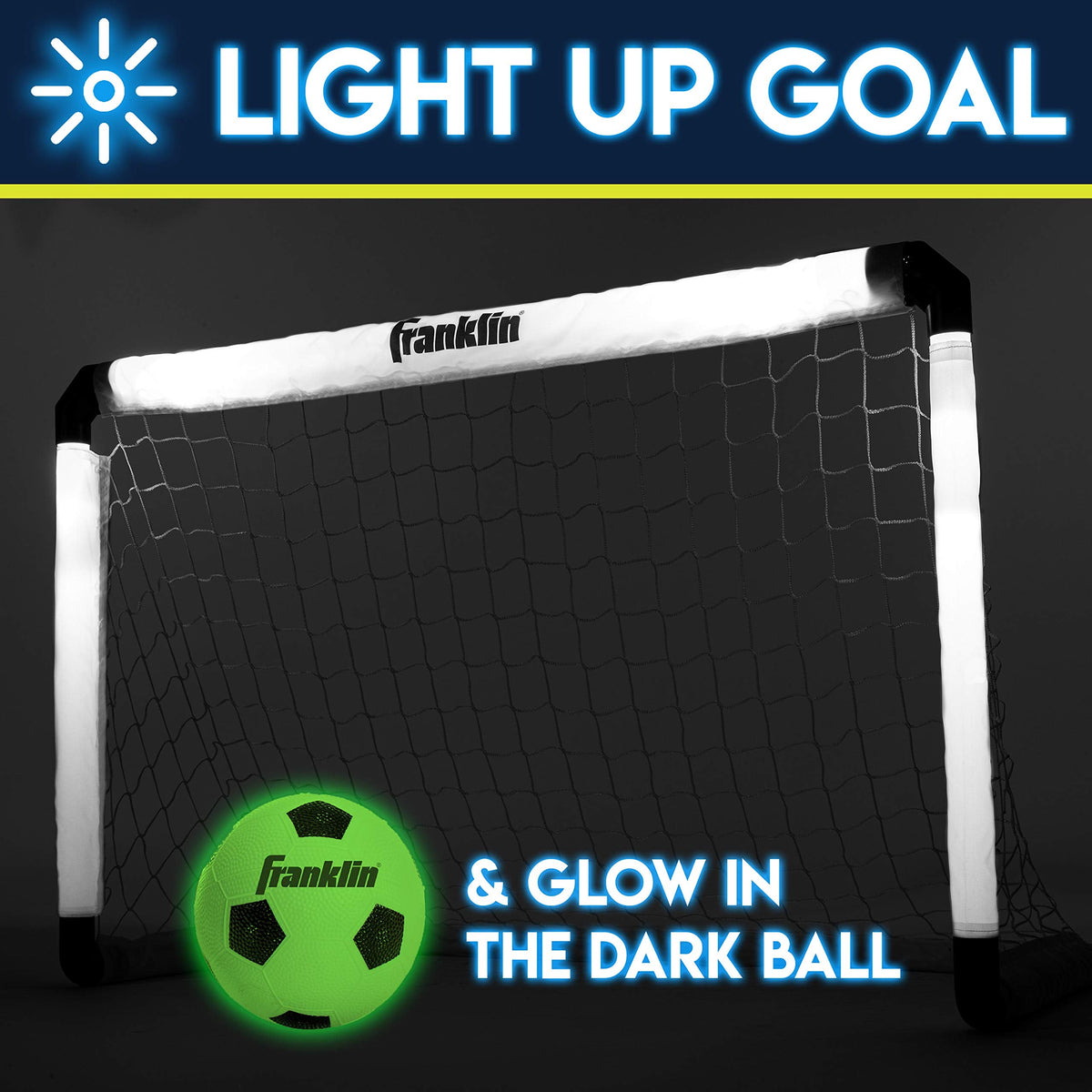 Franklin Sports MLS Light Up Soccer Goal and Ball Set