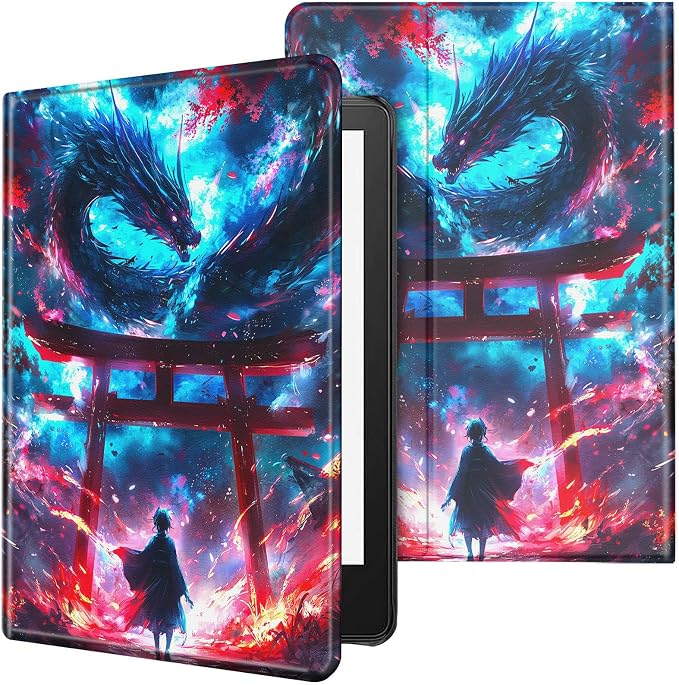 Case for All-New Kindle Paperwhite 12th Generation 7 inch 2024 &amp Kindle Colorsoft Signature Edition 2024 Lightweight Protective PU Leather Smart Stand Cover with Auto Wake Sleep - a Beautiful Gala