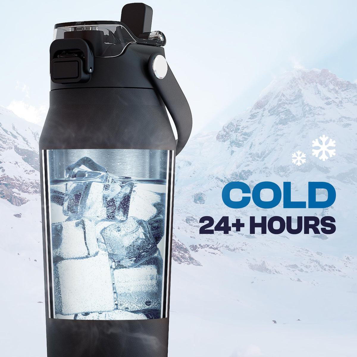 Frost Buddy 16oz Insulated Water Bottle - Straw & Chug Lid - Leak-Proof