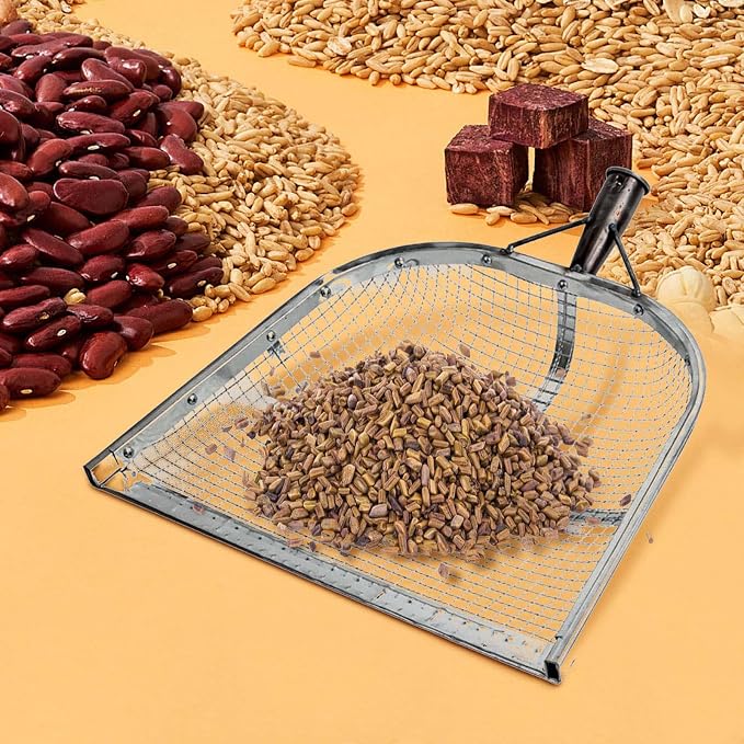 Leaking Soil Shovel Filter Stainless Steel Sieve 4mm/6mm/8mm/12mm Mesh Sifting