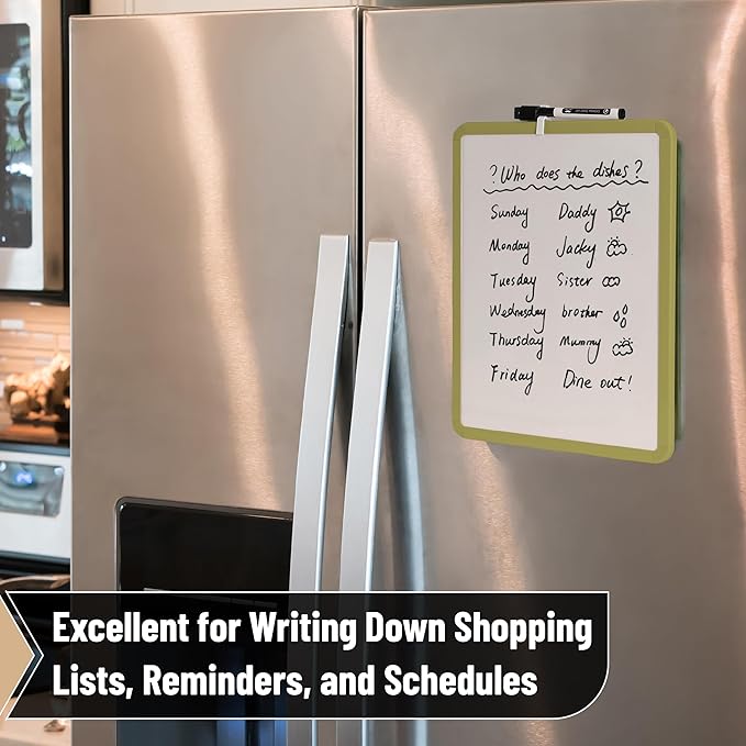 Mr. Pen- Dry Erase Board, 14” x 11” with a Black Dry Erase Marker, Small Mini White Board for Students, Back to School Supplies