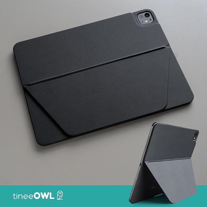 TineeOwl for iPad Air 11 Inch Case (M4/M3/M2) 2026/2025/2024 iPad Air (5th/4th Gen) 2022/2020 Adjustable Kickstand Magnetic Cover - Infinite Viewing Angles Portrait/Landscape Stand Wing Series