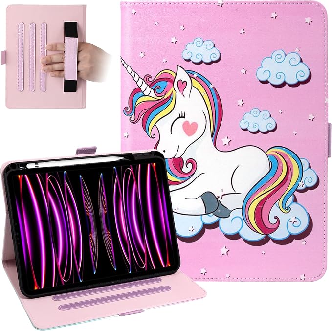 Dteck for iPad A16/10th Generation 10.9 Inch 2022 Case with Pencil HolderPremium PU Leather Folio Multiple Viewing Angles Stand Cover Auto Wake/Sleep Protective Tablet Cases for Women MenBookshelf