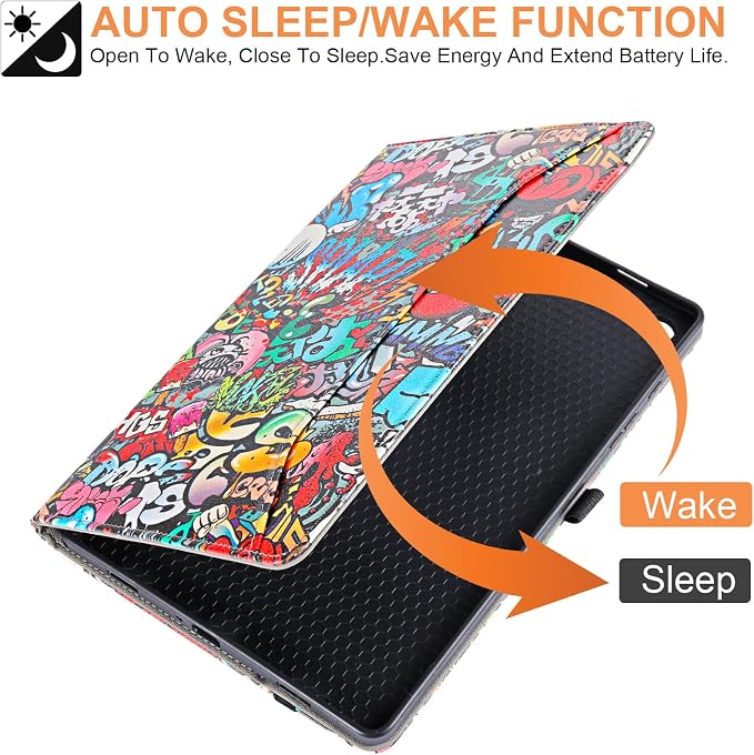 for Samsung Galaxy Tab A9 Plus Case Multiangle Stand for Samsung Tab A9 Plus Tablet Case 11 Inch SM-X210/SM-X216/SM-X218Black