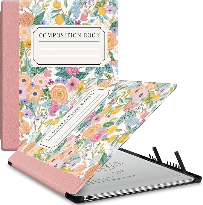 Case for Remarkable Paper Pro Tablet 11.8 (Released in 2024) Hard Back Shell Protective Book Folio Cover with Built-in Pen Holder with Auto Sleep/Wake Function.