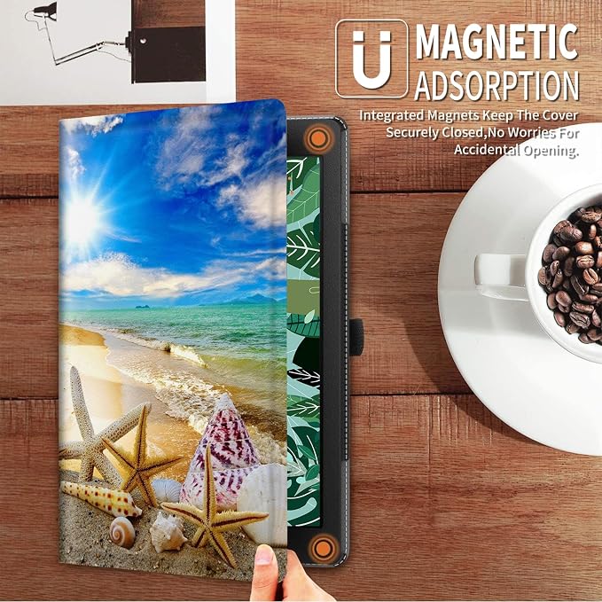 FUYOCWE for iPad Pro 13 Inch Case (M47th Generation2024 Model A2925A2926A3007)PU Leather Slim Folding Stand Case for iPad 13 7th GenAuto Sleep Wake Cover -A Dream Catcher Wolf