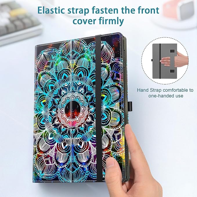 Case for All-New Amazon Fire HD 10 Tablet (13th/11th Generation 2023/2021 Release) 10.1 - Slim Folding Stand Cover with Auto Wake/Sleep Hand Strap &amp Stylus Pen Holder Black Cat