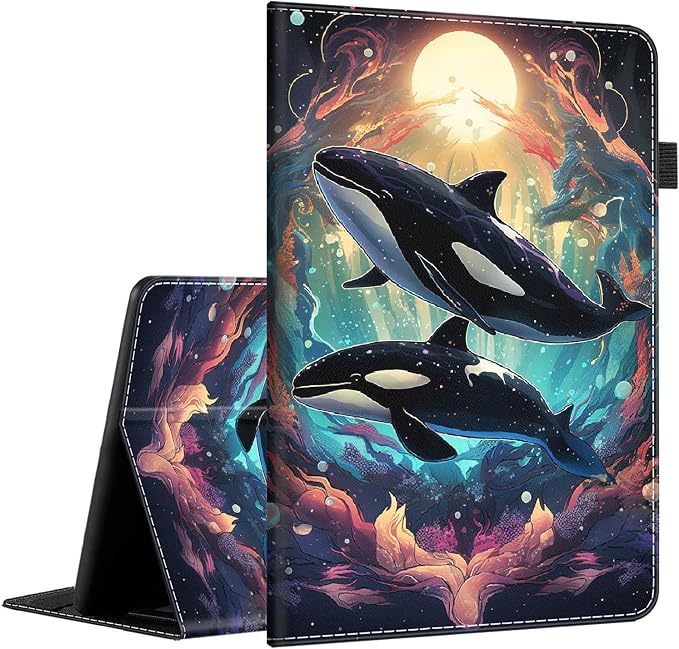 Case for Amazon Kindle Fire Max 11 Case (13th Gen 2023 Release) 11，Slim Fit Foldable Standing Cover Case with Auto Sleep/Wake for Fire 11 Max Tablet，Skull and Fire
