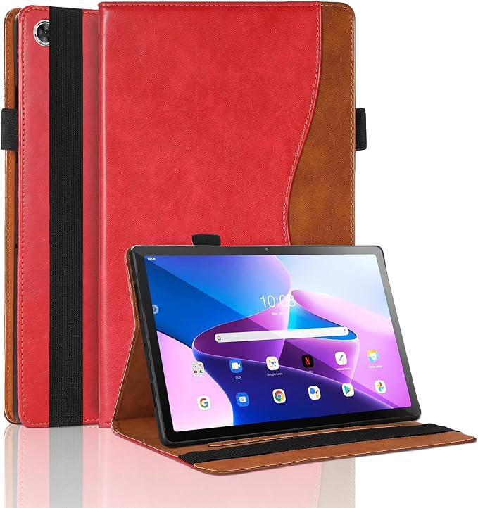 Case for Lenovo Tab M10 Plus (2020 2nd Gen) TB-X606F / TB-X606X 10.3 Multi-Angle Cover Built in Pocket PU Leather Stand Case with Multi-Angle Stand Card Holder for Lenovo M10 Plus 10.3 inch