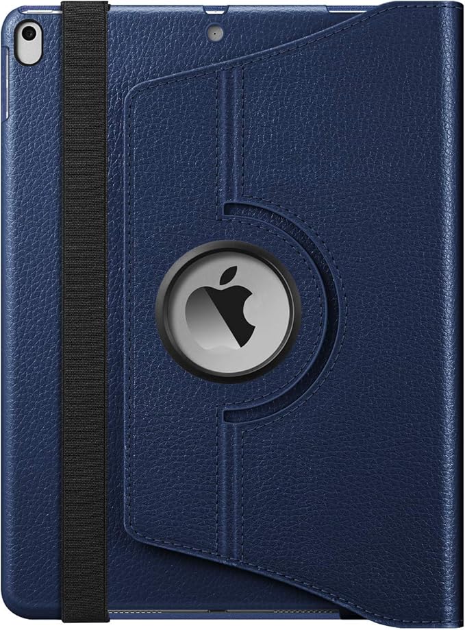 Fintie Rotating Case for iPad Air (3rd Gen) 10.5" 2019 / iPad Pro 10.5" 2017 with Built-in Pencil Holder - 360 Degree Rotating Stand Protective Cover, Auto Sleep/Wake (Navy)