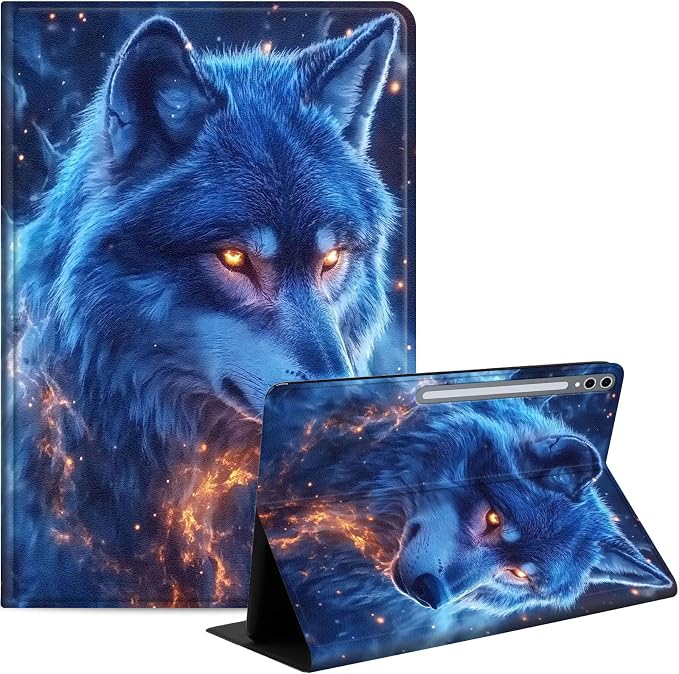 Case for Samsung Galaxy Tab A9 8.7-Inch 2023 Slim PU Leather Stand Cover with Auto Wake/Sleep Multi-Angle Viewing &amp Shockproof Adorable Bear