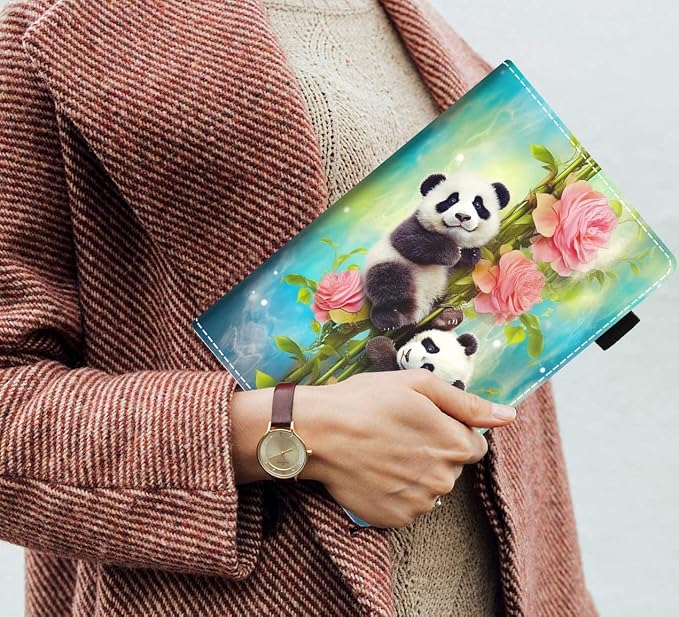 Case for Amazon Kindle Fire HD 10 Tablet (10.1 inch 9th/7th Generation 2019/2017 Release) Slim PU Leather Stand Folio Cover with Auto Wake Sleep Abstract Paint Butterfly
