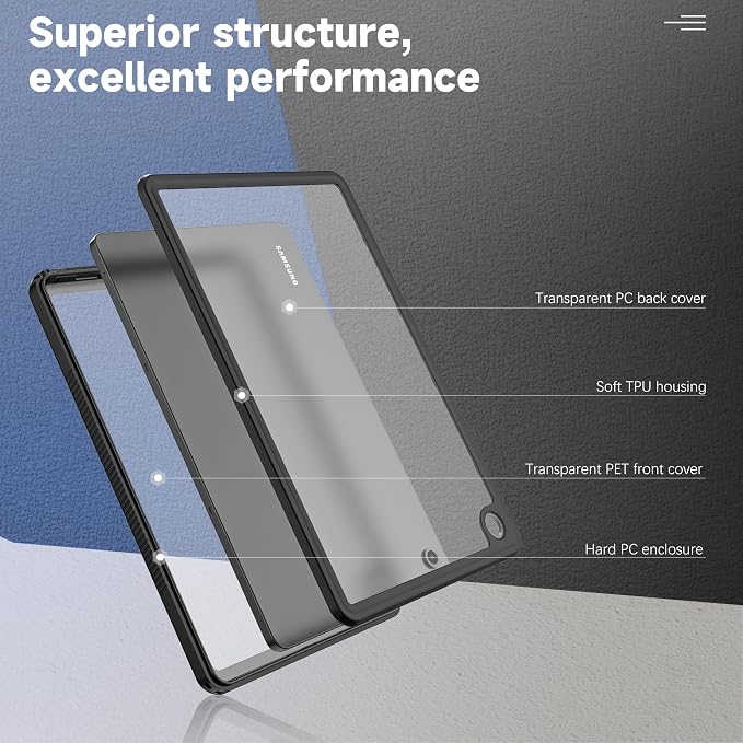 Waterproof Case for Samsung Galaxy Tab A9 Plus 11 Inch 5G 2023 CaseBuilt-in Screen Protector/Kickstand/Full-Body Shockproof Protective Cover for Tablet A9+ 11'' (SM-X210/X216/X218)