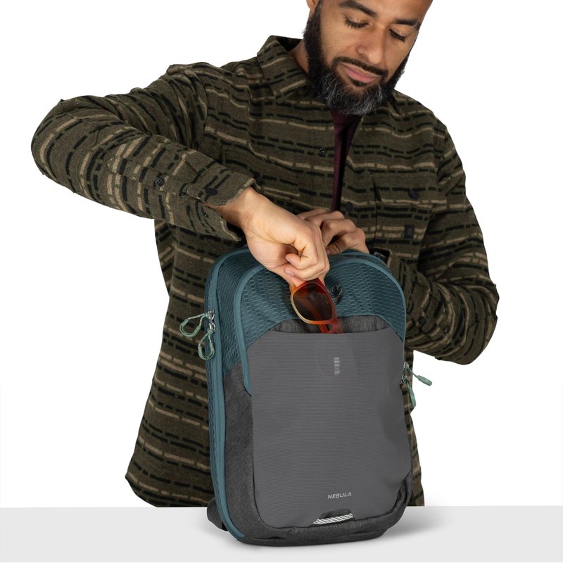 Osprey Nebula Shoulder Sling Bag, Cascade Blue/Coal Grey Heather