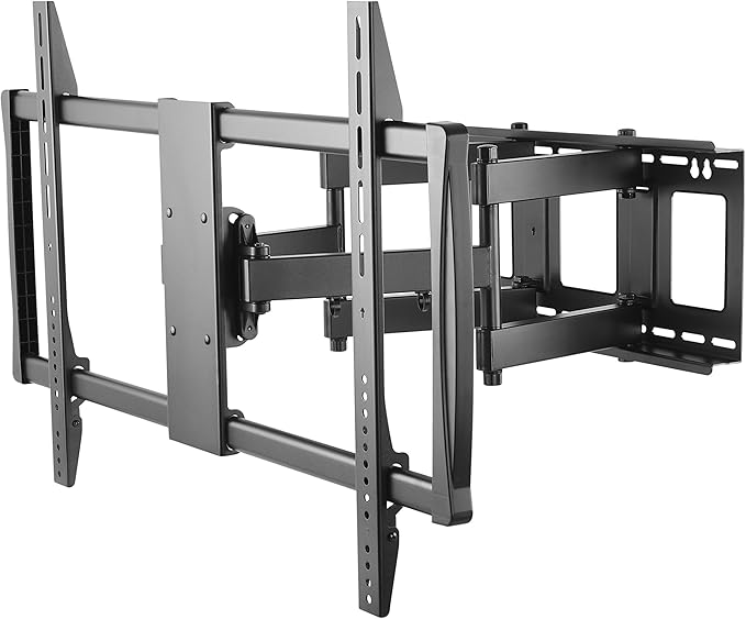 HumanCentric Heavy Duty Full Motion TV Wall Mount for 75-100" TVs, 176lb Capacity, 15° Tilt, 45° Swivel, 24" Extension, Max VESA 900x600mm, Flat or Curved, for Wood or Concrete, Hardware Included