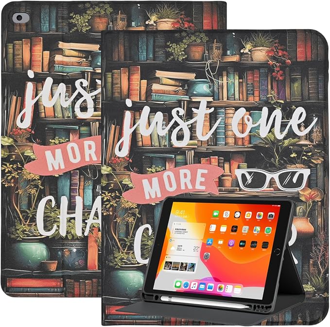 Case for iPad 9th/8th/7th Generation 10.2 Inch 2021/2020/2019 Folio PU Leather Soft TPU Back Cover Multi-Angle Stand Auto Wake/Sleep Smart Case Audio Cassette Tape