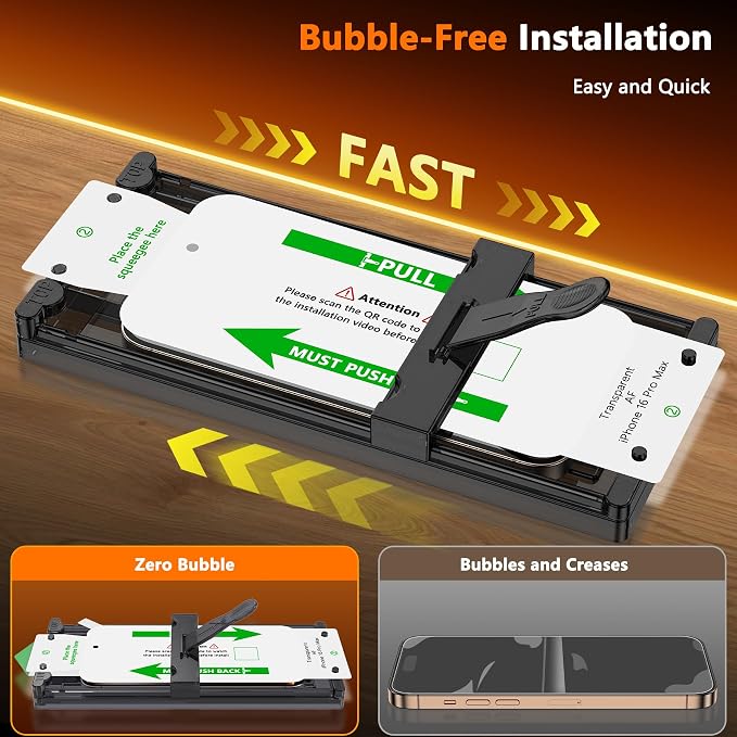 3 Pack for iPhone 16 Screen Protector Film (NOT Glass) Ultra-Thin Flexible Hydrogel Film Screen Protector for iPhone 16 Plus with [Easy Installation Tray] Non-breakable
