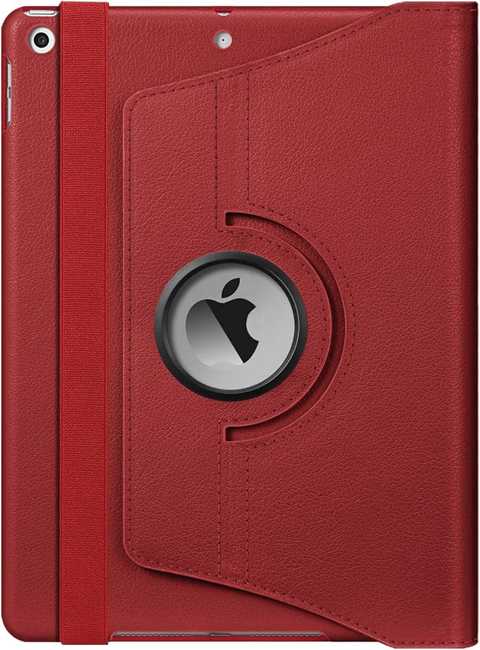 Fintie 360° Rotating Case for iPad 9th / 8th / 7th Generation 10.2 Inch | Swivel Stand Portrait &amp Landscape Viewing Shockproof Cover with Pencil Holder Auto Wake/Sleep Aqua Wave