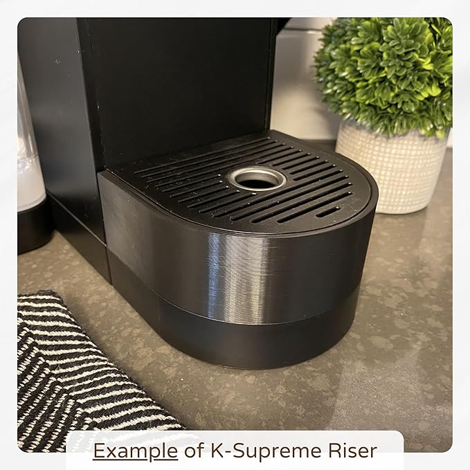 Coffee Cup Riser Compatible with Keurig K-Supreme & K-Slim – Raises Mug Height to Prevent Splashing – Drip Tray Riser Accessory for Short Mugs & Travel Cups – Stable Coffee Machine Cup Stand