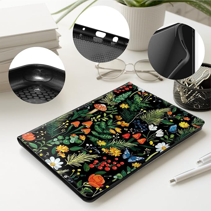 Case for All-New 7 Kindle Paperwhite 12th Gen 2024 &amp Kindle Colorsoft Signature EditionPU Leather Cover with Auto Sleep Wake FeatureAmerican Flag Eagle
