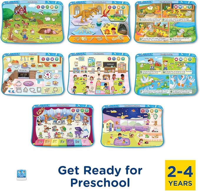 VTech Touch and Learn Activity Desk Deluxe 4-in-1 Pre-Kindergarten Expansion Pack Bundle for Age 2-4