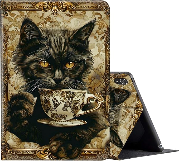FUYOCWE for iPad Pro 13 Inch Case (M47th Generation2024 Model A2925A2926A3007)PU Leather Slim Folding Stand Case for iPad 13 7th GenAuto Sleep Wake Cover -A Dream Catcher Wolf