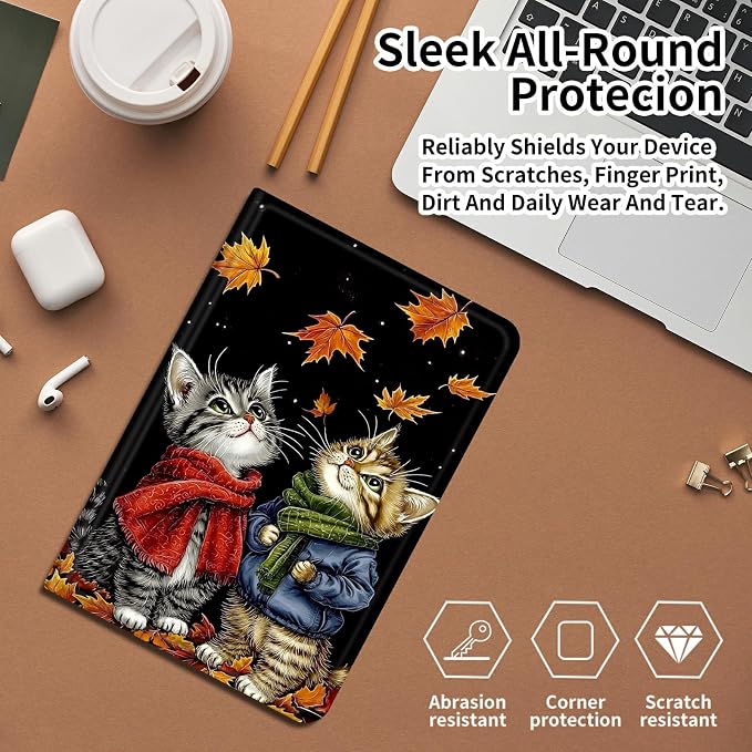 Case for Amazon Fire 7 Tablet 2019/2017 Release 9th/7th Generation PU Leather Smart Protective Cover with Auto Sleep/Wake for Fire 7 2019Beautiful Sunset
