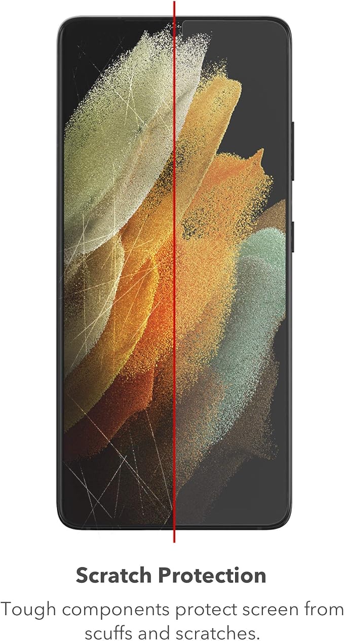 ZAGG InvisibleShield GlassFusion+ - Hybrid Glass Screen Protector - Made for Samsung GS21 (6.2) - Case Friendly