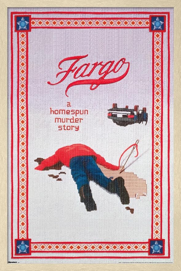Fargo (1996) - One Sheet Wall Poster, 34L" x 22.4W", Blonde Framed Version