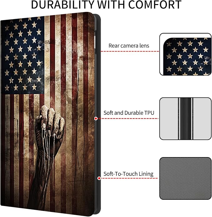 Case for 7 All-New Kindle Paperwhite (12th Generation 2024) and Kindle Colorsoft Signature Edition CoverSlim PU Leather Smart Cases with Auto Wake/Sleep-Black Cat Night Sky