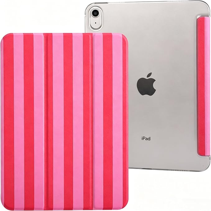 case for ipad 11th Generation11 Inch 2025 (A16 Chip) &amp 10th Gen 10.9 Inch 2022 - Slim Scratch-Resistant Hard PC Translucent Back Shell Smart Cover Wake/Sleep FunctionBlack Bow