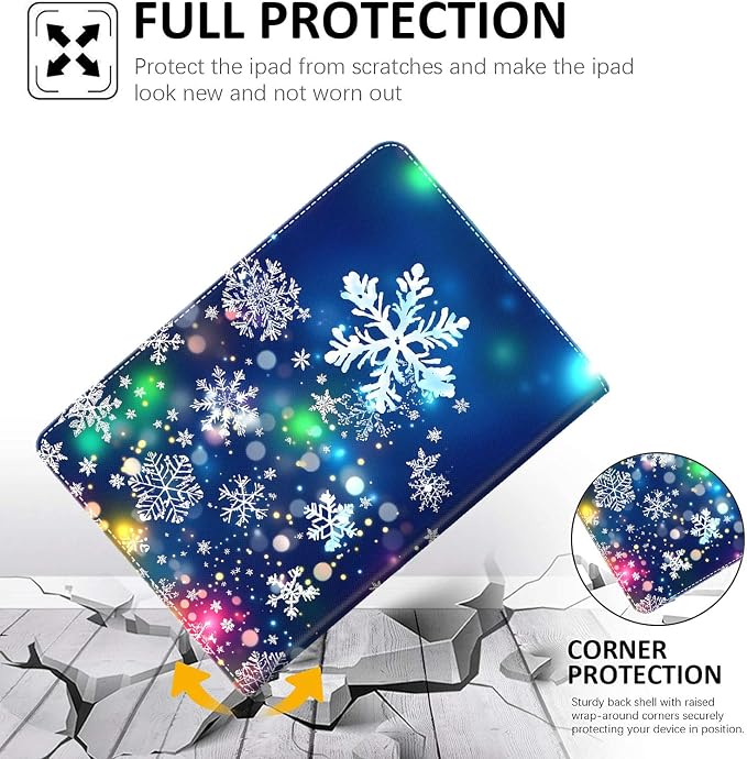 Case for New iPad (A16) 11th Generation 11 Inch 2025 for iPad 10th Generation 10.9 2022 Multi-Angle Smart Stand Cover Auto Sleep/Wake Halloween Panda Wizard and Pumpkin