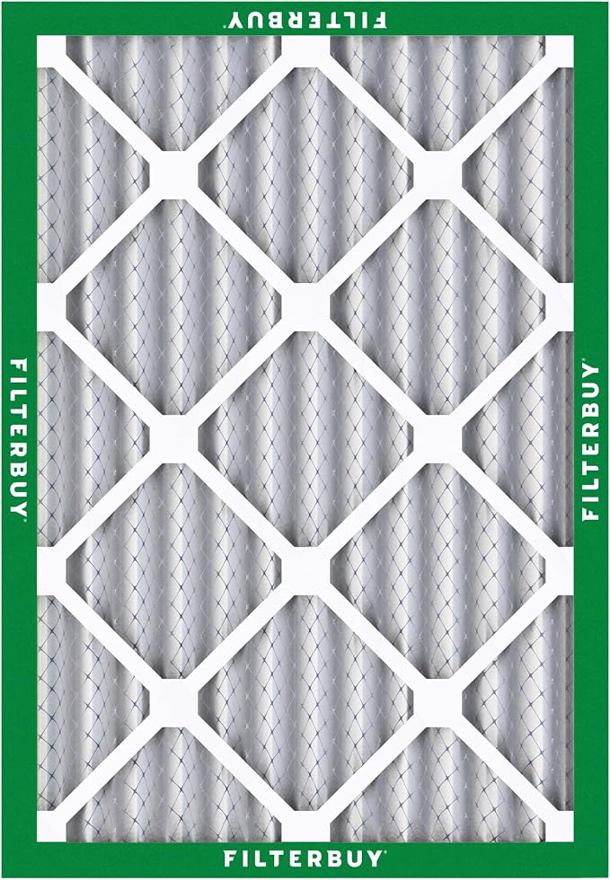 Filterbuy 24x30x2 Air Filter MERV 8 Essential Dust & Allergy Defense,
