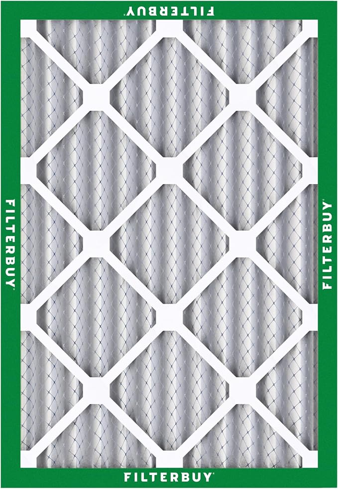 Filterbuy 10x17x2 Air Filter MERV 8 Essential Dust & Allergy Defense,