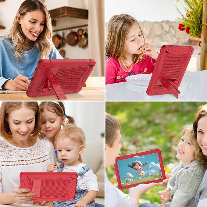 Shockproof Case for Samsung Galaxy Tab A11 Plus 11 inch 2026 with Built-in Kickstand 3 Layers Heavy Duty Protection Cover for Tab A9+ 10.9 2023 Blush Pink