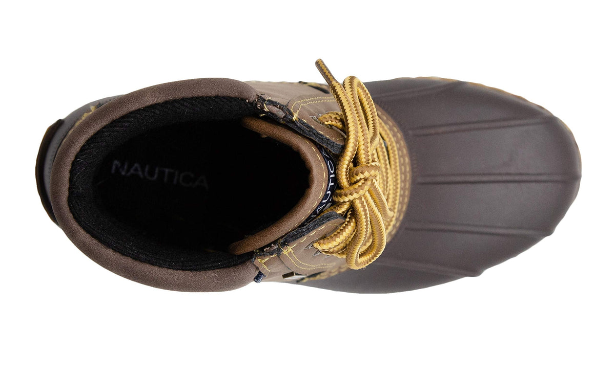 Nautica Boys Waterproof Duck Boot Winter Shoe Big Kid-Little Kid-Toddler-Channing Toddler-Brown Size-5