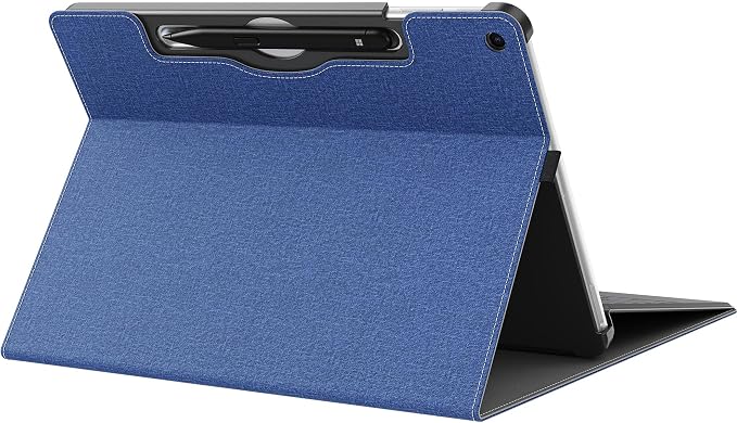 Tablet Case for 2025 New Microsoft Surface Pro 1st Edition 12-inch PU Leather &amp Hard Shell Laptop Protective Cover with Multi-Angle Built-in Kickstand &amp Pen Holder (Black)