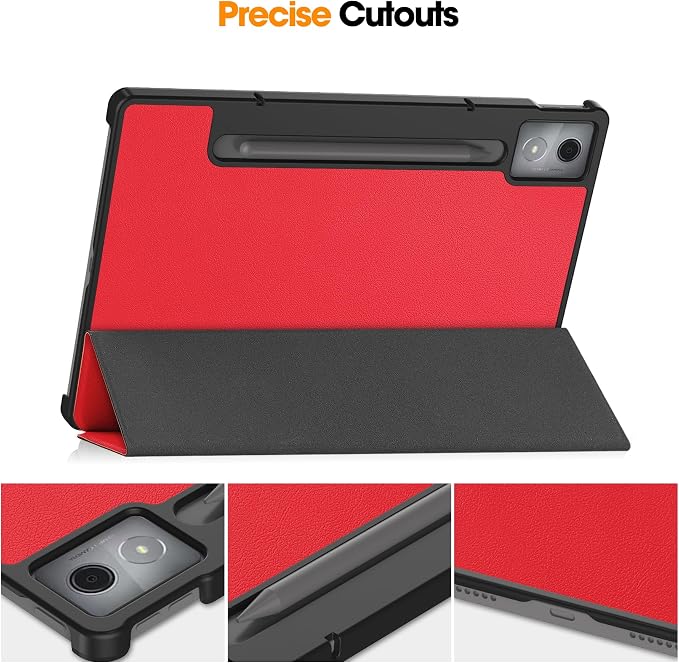 Gylint PU Leather Case for Lenovo Idea Tab Pro/Xiaoxin Pad Pro 12.7 Inch 2025 Ultra Thin Folding Folio Stand Protective Cover Black