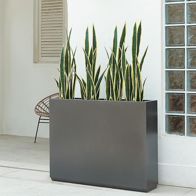 Melorca&Guilla Artificial Plants 6PCS 30“Tall Faux Snake Plant,Fake Snake Plants Artificial Snake Plants Agave Sansevieria Greenery for Garden Shop Office Home Décor
