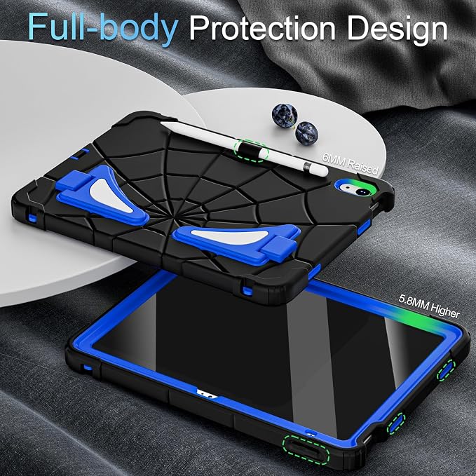 Auizotl Case for iPad (A16) 11'' 11th/10th Generation 10.9'' 2025/2022iPad Case 10th Generation with Screen ProtectorHeavy Duty Shockproof Cover for i Pad 11.0/10.9 InchBlack