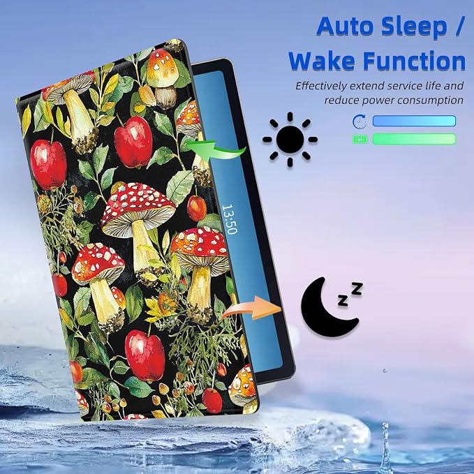 for Amazon Fire Max 11 2023 Release Table Case 11'' Rotating Auto Wake Sleep Leather Table Case for Amazon Fire Max 11 2023 Release Stand Bird Flowers Design for Woman Man