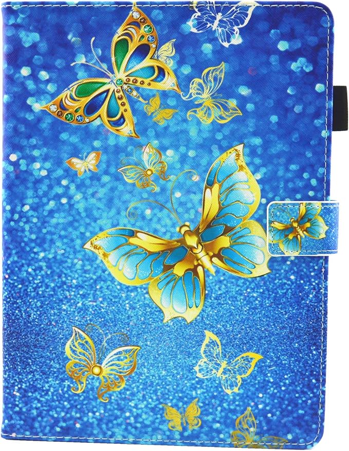 for Apple iPad 10.2 Case 2021/2020/2019 iPad 9th/8th/7th Generation Smart Cover with Pencil Holder [Auto Wake/Sleep] PU Leather Stand Folio Tri-fold Shockproof Thin Shell Colored Graffiti