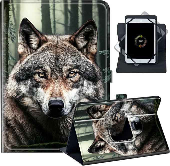 Case for Google Pixel Tablet 11 2023PU Leather 360 Degree Rotatable Kickstand Tablet Cover with Magnetic Closure for Pixel Tablet 11 2023/ All 10.5-11.5 Tablet，American Eagle with Flag