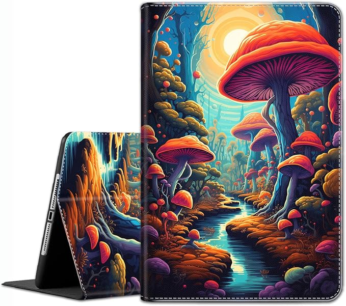 Case for iPad 10.2/10.5，iPad 9th/8th/7th Gen，for iPad 10.2 inch 2021/2020/2019/iPad Air 3rd Gen/Pro 10.5 - Slim Fit Standing Cover with Auto Sleep/Wake，Frog Playing Guitar