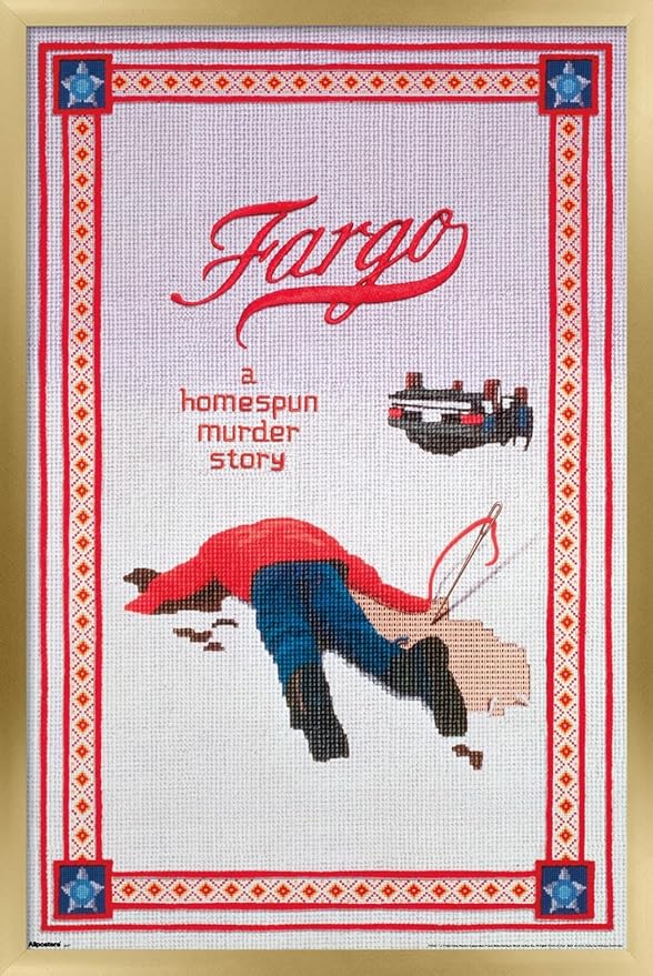 Fargo (1996) - One Sheet Wall Poster, 22.4L" x 14.7W", Gold Framed Version