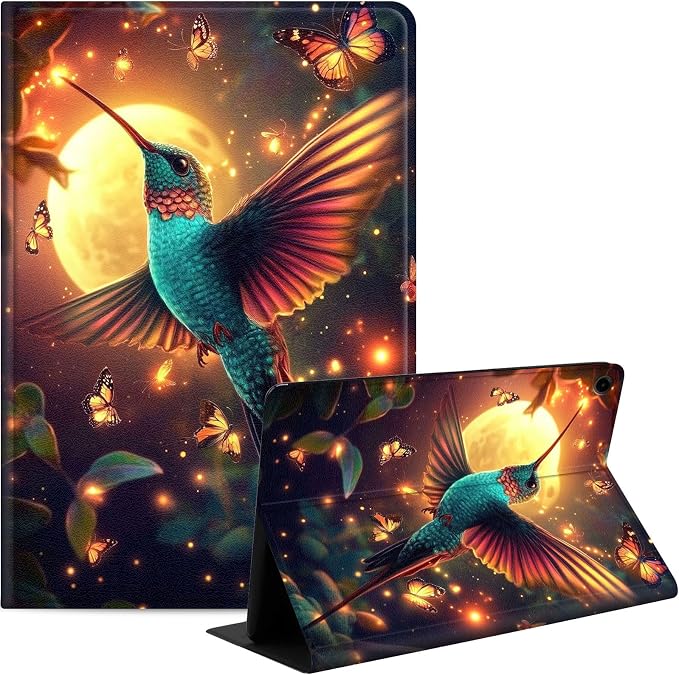 Case for Samsung Galaxy Tab A9 8.7-Inch 2023 Slim PU Leather Stand Cover with Auto Wake/Sleep Multi-Angle Viewing &amp Shockproof Adorable Bear