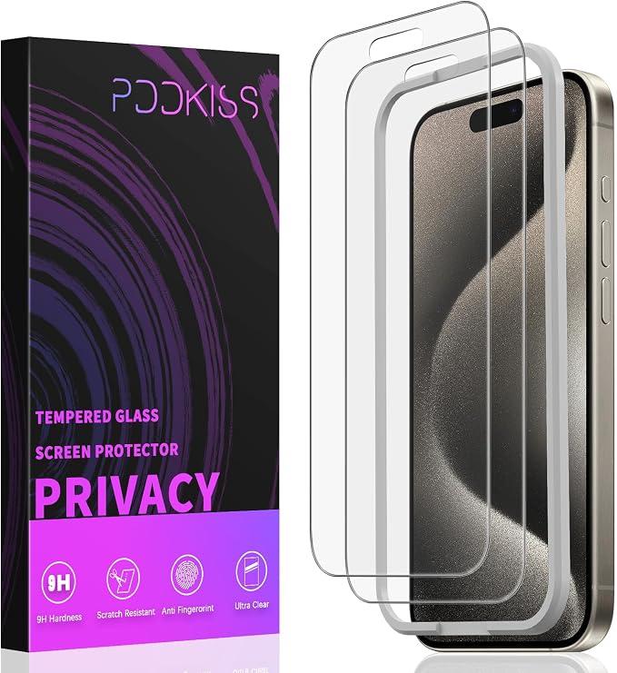 PDDKISS 2 Pack Screen Protector for iPhone 12/iPhone 12 Pro (2020) 6.1 inch Shatterproof Tempered Glass