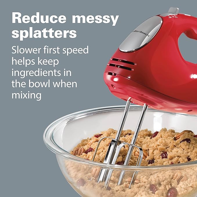Hamilton Beach 6-Speed Electric Hand Mixer With QuickBurst and Bowl Rest