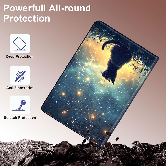 Case for Samsung Galaxy Tab A9 8.7-Inch 2023 Slim PU Leather Stand Cover with Auto Wake/Sleep Multi-Angle Viewing &amp Shockproof Adorable Bear